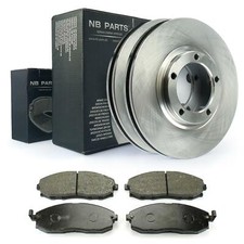 Bremsscheiben + Bremsbeläge vorne 254mm belüftet für Hyundai H-1 H1 Starex