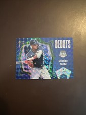 Christian Pache 2021 Mosaic Baseball Rookie Debuts Blue Prizm Braves SP Mint