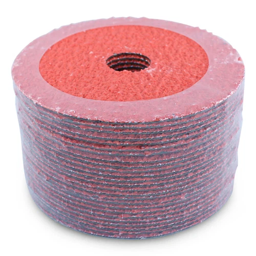 25 Pack - 5" Ceramic Resin Fiber Disc 36 Grit 5 inch Grinding & Sanding Discs