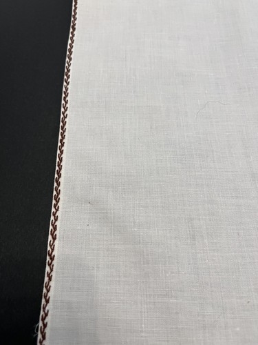 4 Cross Stitch Linen Cocktail Dinner Napkins Beige Embroidered 10 3/4" X 11" - Picture 17 of 19