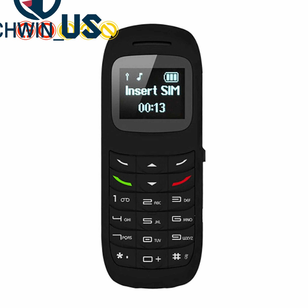 Mini Telefono L8STAR BM70 – GSM Bluetooth Dialer, Schermo 0.66", Nero – Nuovo