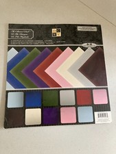 DCWV 12' x12" Multicolored Cardstock Partially used 27 out of 42 Pages Included
