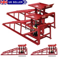 Heavy Duty Metal Vehicle Car Ramp Lift 2pcs 2 Ton 2000kg Hydraulic Jack Garage