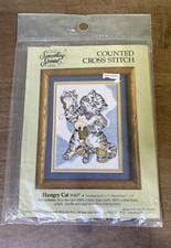 Something Special  Hungry Cat  Counted Cross Stitch Kit 5 x 7 50407