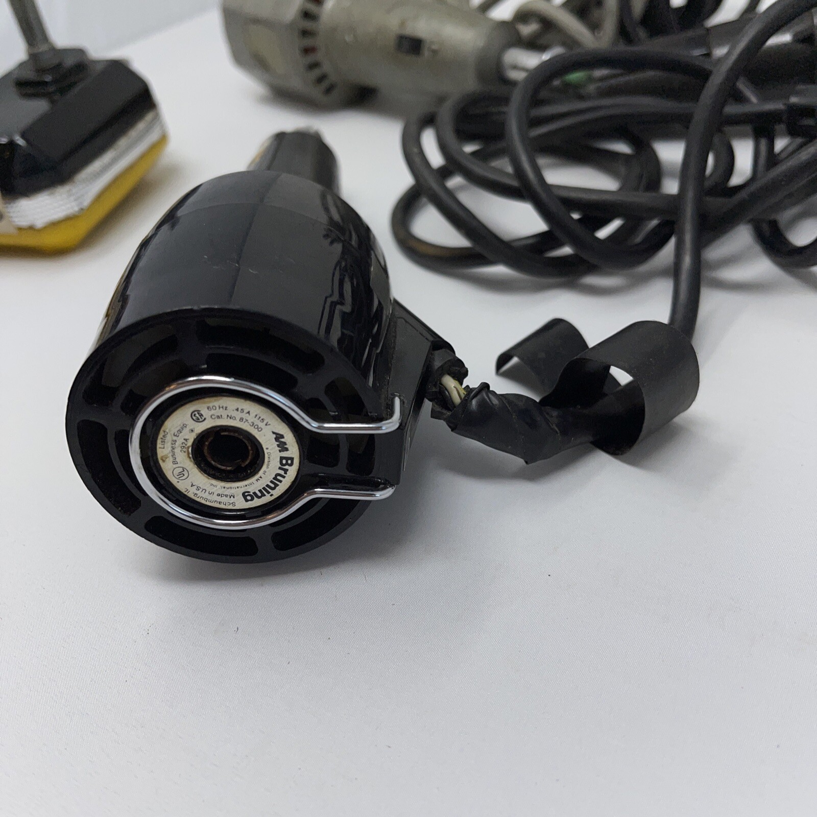 LOT 4 Bruning Electric Erasers Drafting Tools Made in USA Vintage