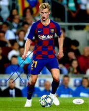 Barcelona FC Frenkie de Jong Autographed Signed 8x10 EPL Photo JSA COA #3