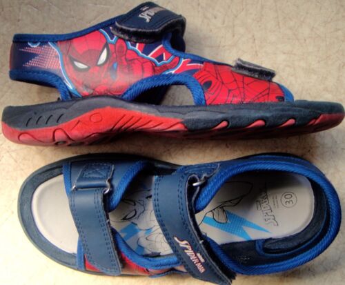 NUEVAS sandalias para niños Marvel SPIDERMANN talla 30 azul-rojo velcro - Imagen 1 de 10