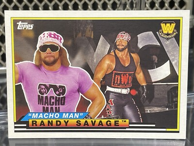 2018 Topps Heritage WWE Macho Man Randy Savage Big Legends Wrestling Card NWO