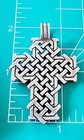Retired James Avery LARGE  Woven Cross Pendant 15.5 Grams Unisex RARE!