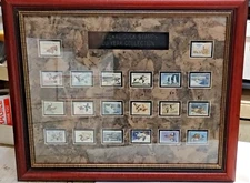 1960-1979 US Federal Duck Stamps 20 Years All Signed Used-Very Nice & Framed