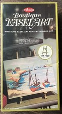 Vtg Avalon Boutique Easel Art PAINT BY NUMBER Harbor Haven NOS Sealed