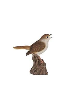  Motion Activated Singing Nightingale Standing ON Stump, Brown 