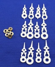  Regula Cuckoo Clock Hand Assortment 6 Sets White 60-80 mm W/ Minute Bushing