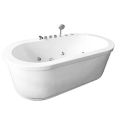 VASCA BAGNO FREESTANDING RIO - IDROMASSAGGIO BIANCA SPA 185 x 95 cm 1 PERSONA