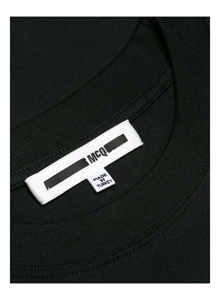 MCQ MONSTER T-SHIRT UNISEX  FELT LOGO BLACK RARE SIZE XS,S,M & L BNWOT image 8