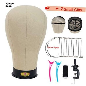 Cork Canvas Block Mannequin Head For Wigs Professional ...