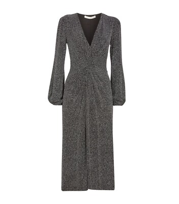 $525 NWT JONATHAN SIMKHAI Glitter Jersey Twist Front Dress. Size 2 | eBay