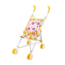 Polka Dots Printed 30cm Baby Doll Trolley Foldable Doll Accessory Kids E