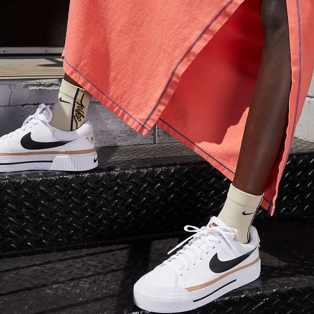 NIKE Court Legacy Lift unisex shoes DM7590-100 White Hemp/Team