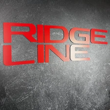 Matte Red Letters Inserts Tailgate 2024+ Honda Ridgeline not vinyl DISCOUNTED