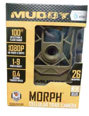 Muddy Morph Outdoor AT&T Cellular Trail Camera 26MP 1080p