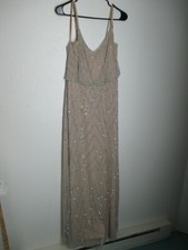 Adrianna Papell US 8 EU 40 evening gown long dress ball party gala beads sequins