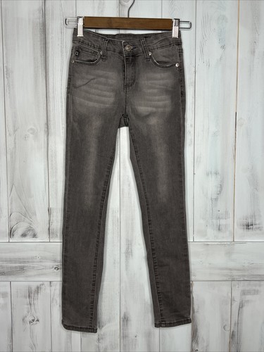 GIRLS AG ADRIANO GOLDSCHMIED TWIGGY ANKLE SUPER SKINNY GRAY JEANS STRETCH 12