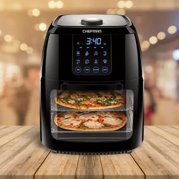 Chefman 6.3 Quart Digital Air Fryer+ Rotisserie, Dehydrator