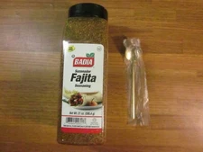 Badia Fajita/Seasoning/Mexican/Blend/Chili/Sazon/No MSG 21oz  W/Spoon 08/2028