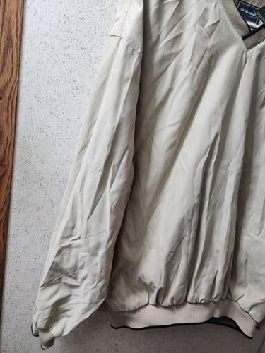 Bolle Golf Pullover Jacket Windbreaker Soft Shell Men's M Beige Water Resistant - Picture 6 of 10