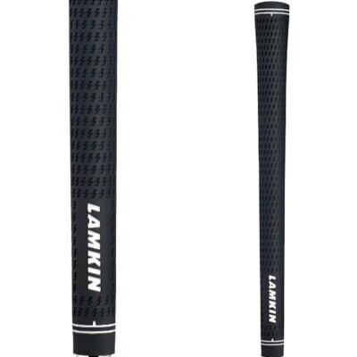1 x ECHTES LAMMFELL CROSSLINE SCHWARZ 0,58 ZOLL RUND STANDARD GOLFGRIFF (KOSTENLOSES 2 ZOLL BAND)