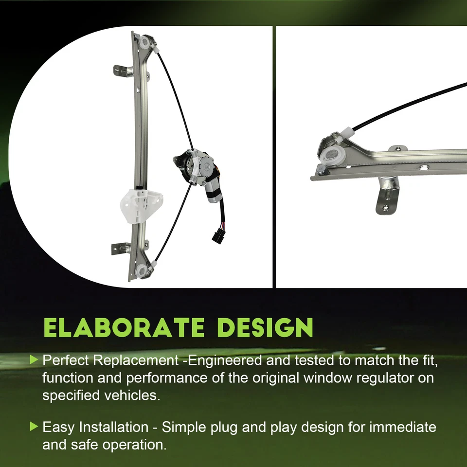 Regulador de ventana eléctrica delantero izquierdo apto para Honda Ridgeline 2014-2006 con motor Foto 4 de 4