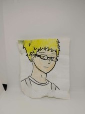 Self drawn fanart of the well known anime haikyuu .the character is tuskishima.