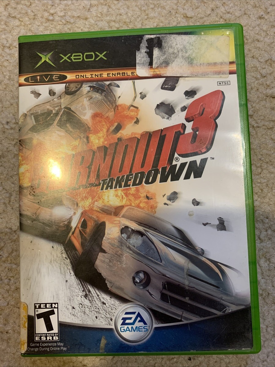 Burnout 3: Takedown (Original Xbox, 2004) Black Label Complete