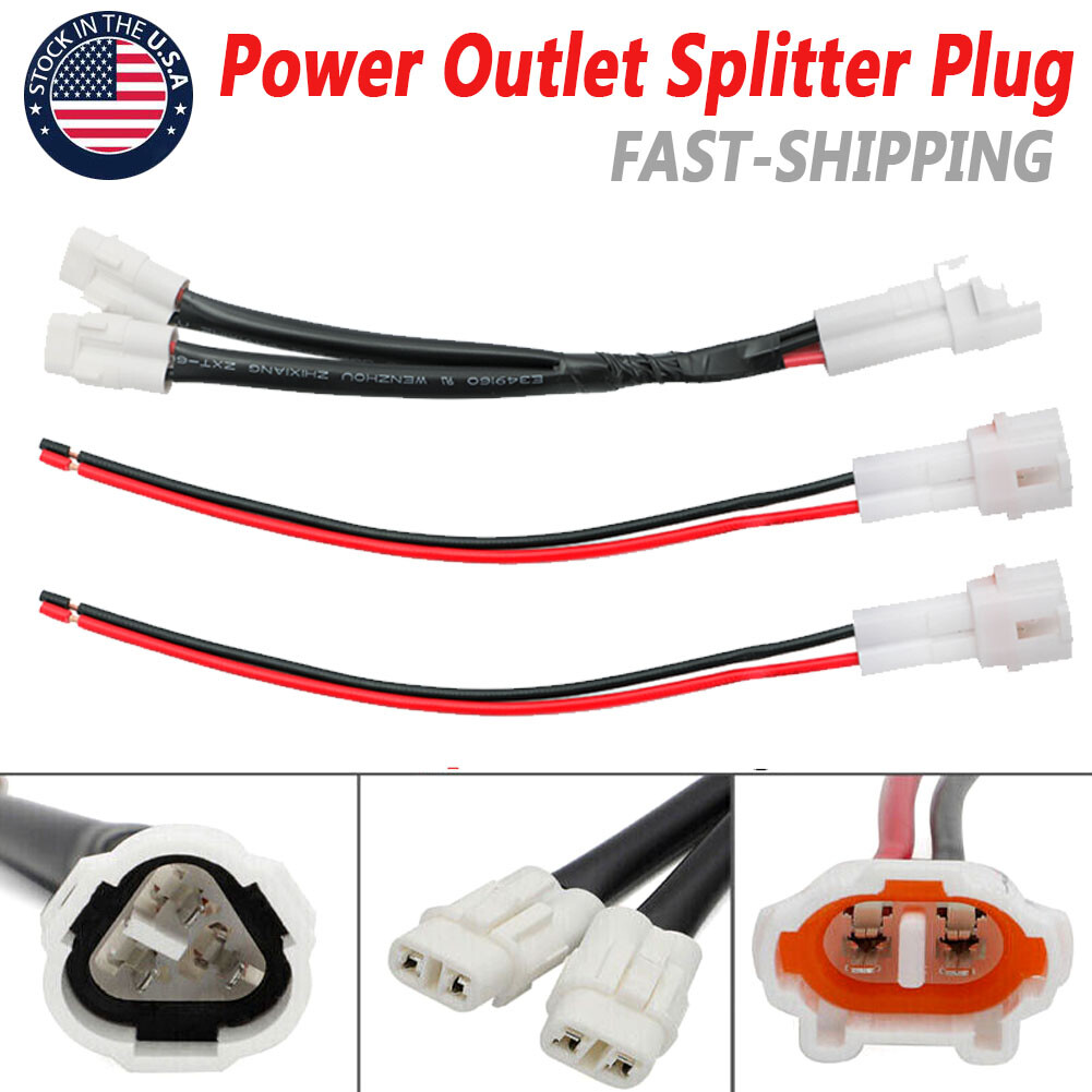 Power Outlet Splitter Plug For Yamaha Tenere T7 700 FZ07 Tracer 900 XSR700 US