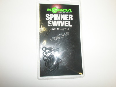 Korda Spinner Ring Swivel sz11 10pk Carp fishing tackle