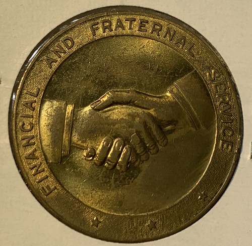 Woodmen of the World Brass Token Vintage Pre 1940