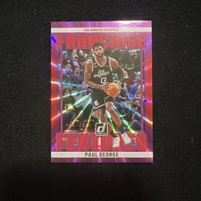 2023-24 Panini Donruss Paul George Purple Laser Franchise Features /99