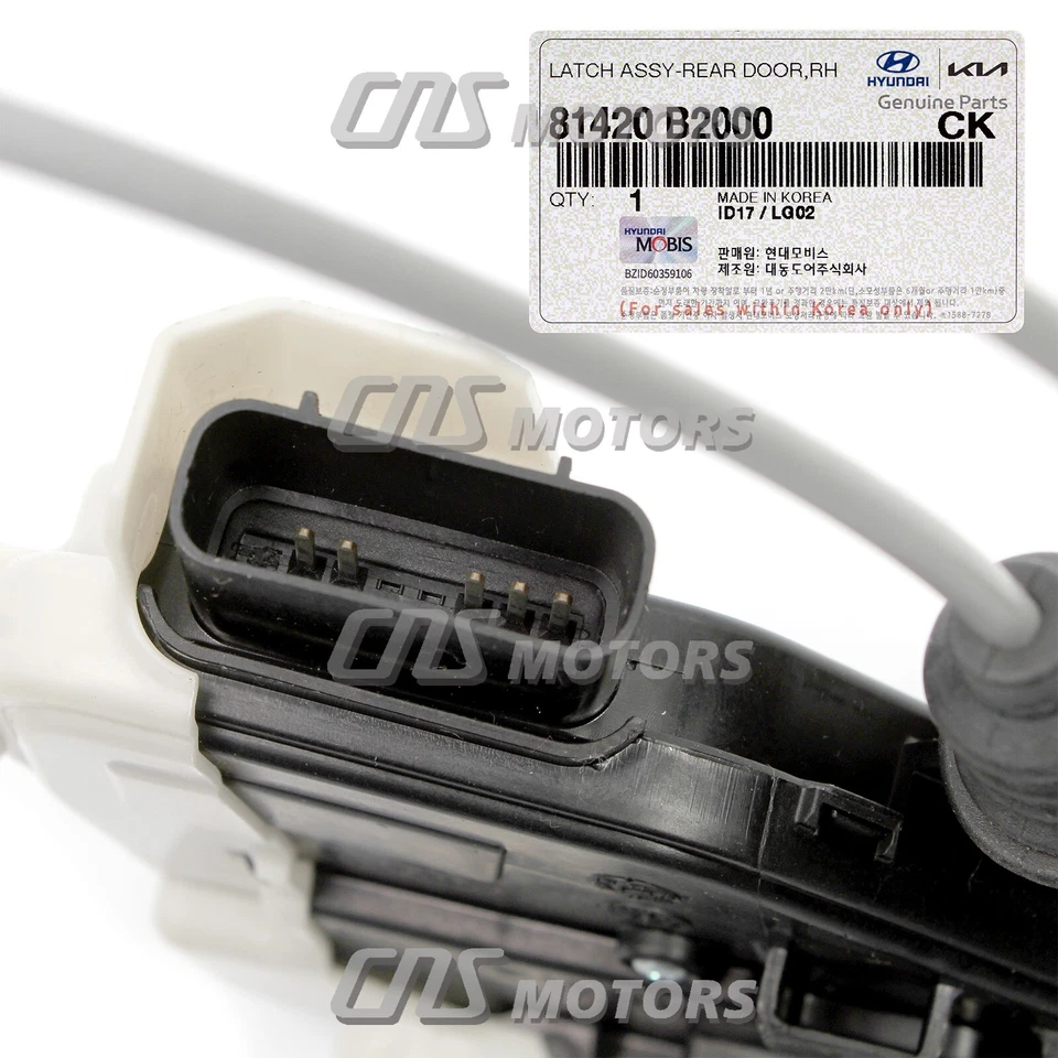 ⭐GENUINE⭐ REAR Door Lock Latch Actuator RIGHT for 14-19 Kia Soul / EV 81420B2000 Foto 4 de 4