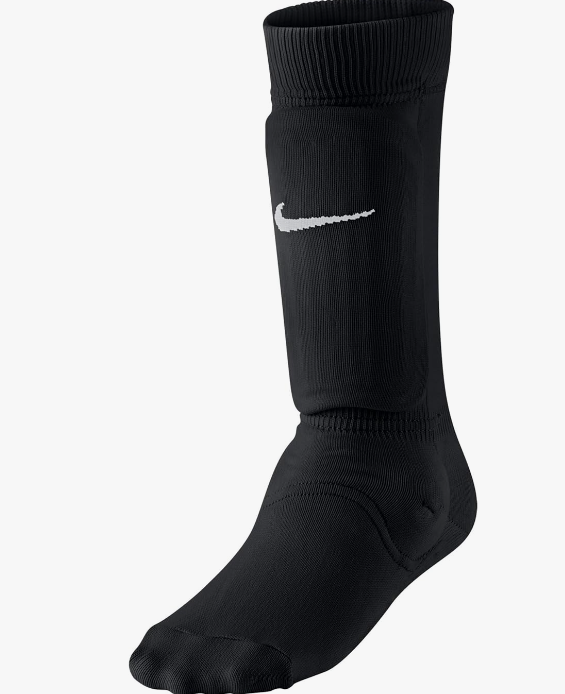 Nike Youth All-in-One Black Soccer Shin Guard Socks Size M/L for Football