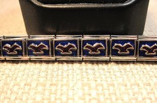 Lot of 10 Blue Red  Gold Eagle Bird Italian Charm Charms Lot B7