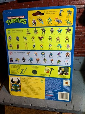 TMNT TEENAGE MUTANT NINJA TURTLES 1989 LEO THE SEWER SAMURAI FULL CARDBACK 