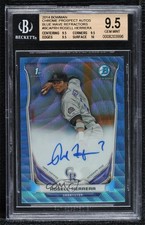 2014 Bowman Blue Wave Refractor 30/50 Rosell Herrera BGS 9.5 GEM MINT Auto 5c9