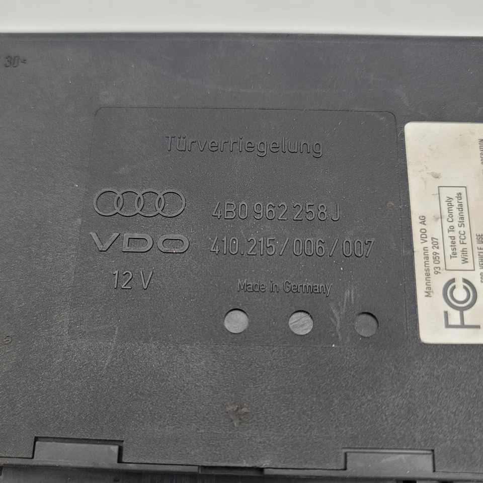 Módulo de control de carrocería confort Audi A4 A6 1998-2004 unidad CCM Bcm 4B0962258J Foto 4 de 4