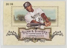 2009 Topps Allen & Ginter's Rip Cards Ripped 36/99 Cameron Maybin #RC27 0aa