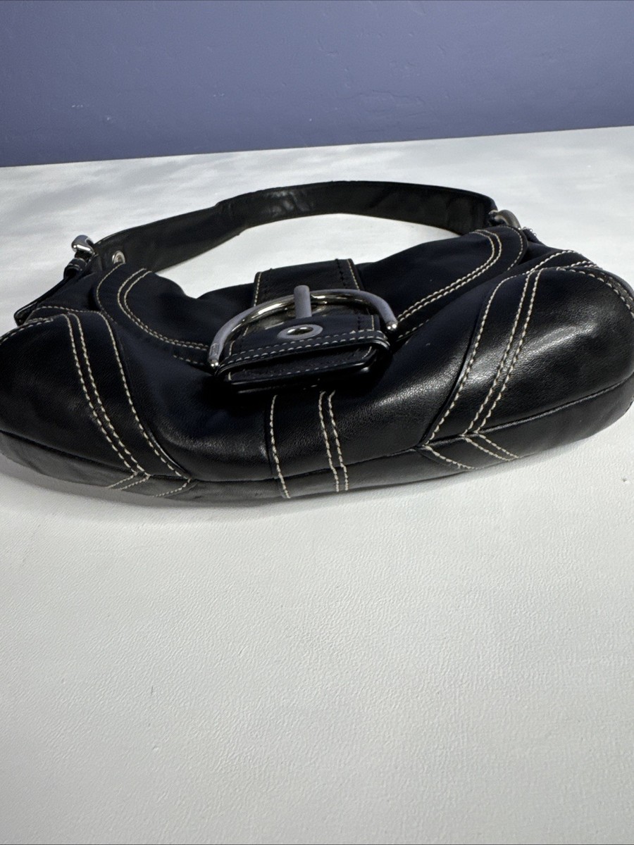 Coach 10316 Mini Soho Black Leather Shoulder Bag Y2K Vintage Purse