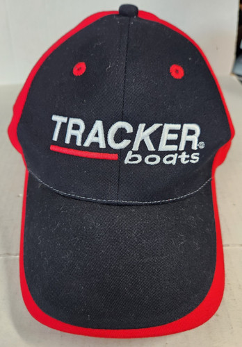 Tracker Boats Black & Red Strap Back Hat