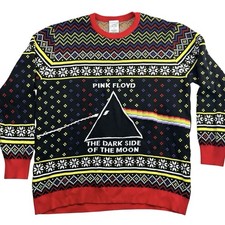 Pink Floyd Dark Side of the Moon Ugly Christmas Sweater 3XL Pullover Fair Isle