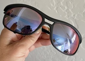 Vtg REVO 1006-001 Black Polarized H2O Blue Mirror Lens Aviator Sunglasses 57mm