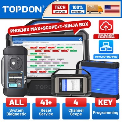 Bundle! TOPDON PHOENIX MAX /SMART /Scope /T-ninja Box ECU Key Coding Programming